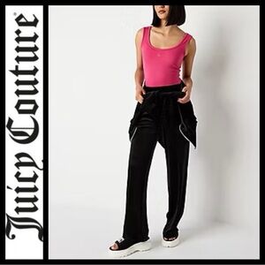 Juicy Couture Mid-Rise Velour Lounge Pants